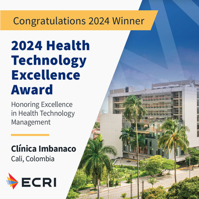 ECRI names Clinica Imbanaco winner of the 2024 Health Technology Excellence Award