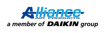 Logo de la empresa Alliance Air Products, una filial de Daikin Applied.”