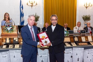 Dr. Naresh Trehan, Chairman of the Board of Directors at Global Health Ltd. (Medanta), honored as one of the 'Seven Legends' in heart surgery by the International Congress of Cardiac Surgery in Athens, Greece