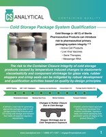 Cold Storage Package System Qualification
