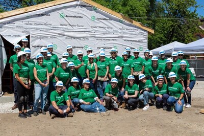 James Hardie mobilized nearly 50 of its employees to volunteer their time and talents to help in the construction of four new 1,600 sq. ft. Habitat for Humanity homes. Built with Hardie® siding and trim, the new homes will be constructed to stand the test of time in the Greater Grand Crossing neighborhood in South Chicago.