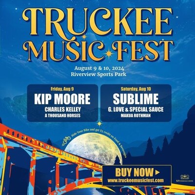 The Inaugural Truckee Music Fest is set for August in a unique venue framed by the Sierra Nevada Moutains alongside the beautiful Truckee River.
