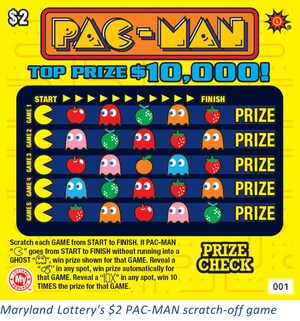 PAC-MANIA HITS MARYLAND WITH THE LAUNCH OF AN ARCADE-INSPIRED SCRATCH-OFF GAME