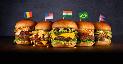 Hard Rock Cafe's World Burger Tour competition features five delicious new burgers developed by chefs around the globe for guests to try