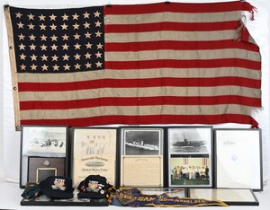 Milestone's June 29 Premier Military Auction Led by D-Day-Flown American Flag from 'First Wave' to Land at Omaha Beach