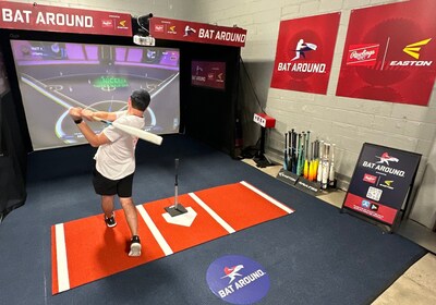 Fans attending the College World Series (CWS) and players participating in youth baseball tournaments will be able to play Bat Around using Rawlings and Easton bats.