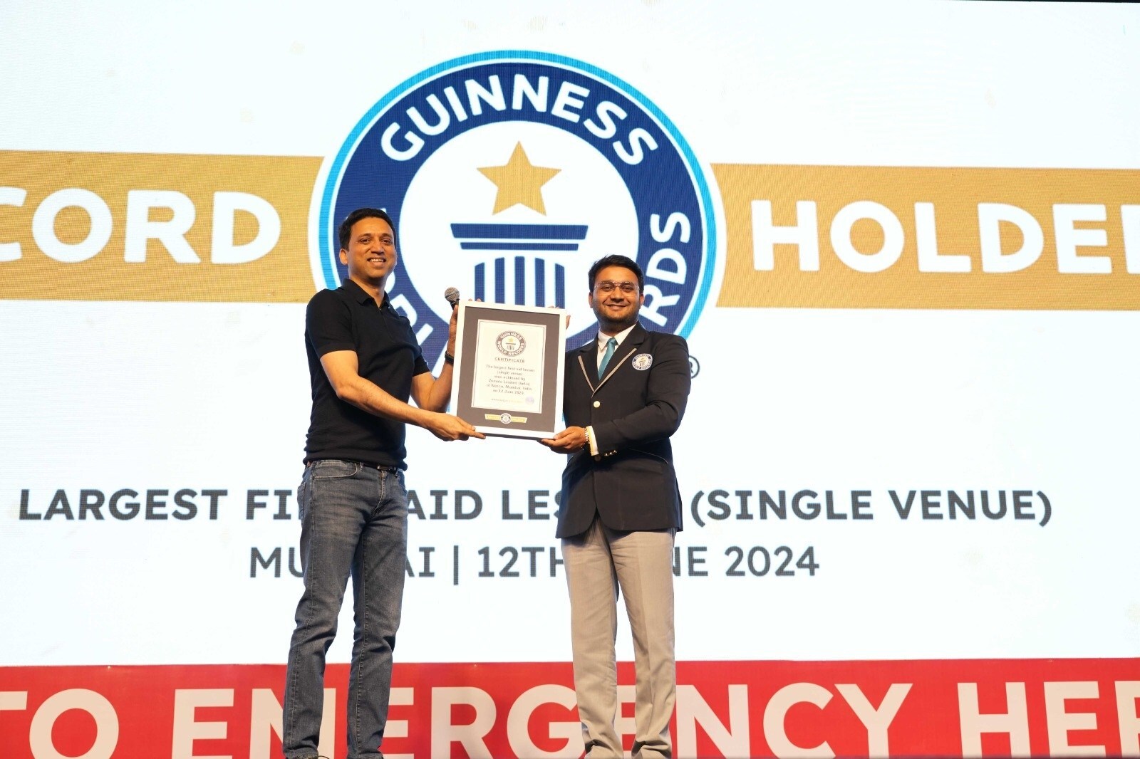 4,300+ Zomato delivery partners receive comprehensive first-aid training under one roof; create Guinness World Records for the largest first aid lesson (single venue)