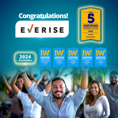 Everise is named Top 5 Inspiring Workplaces in Latin America in 2024. Everise is named Top 5 Inspiring Workplaces in Latin America in 2024.