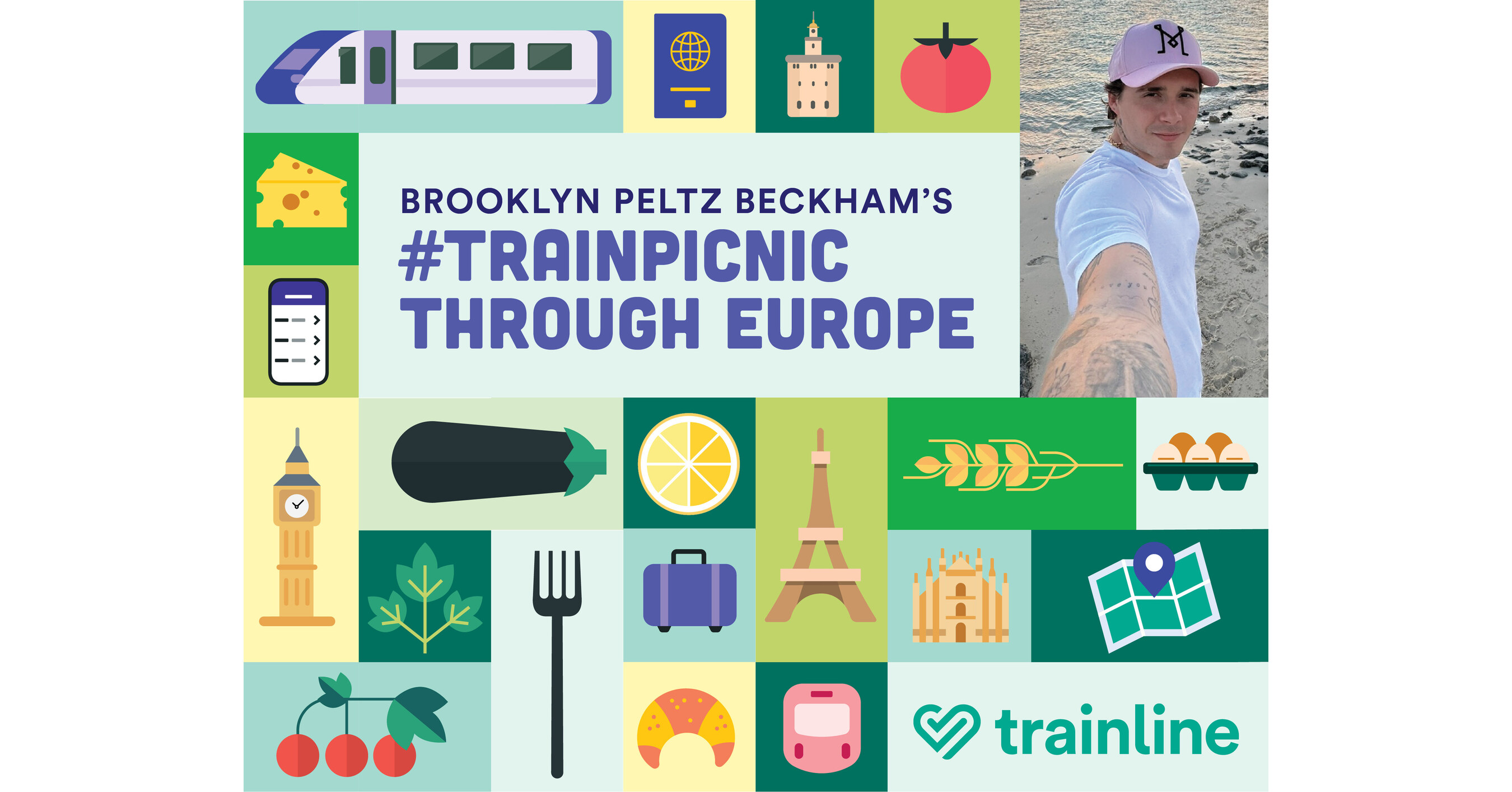 A Food Journey Abroad: Trainline Debuts Brooklyn Peltz Beckham’s #TrainPicnic Through Europe