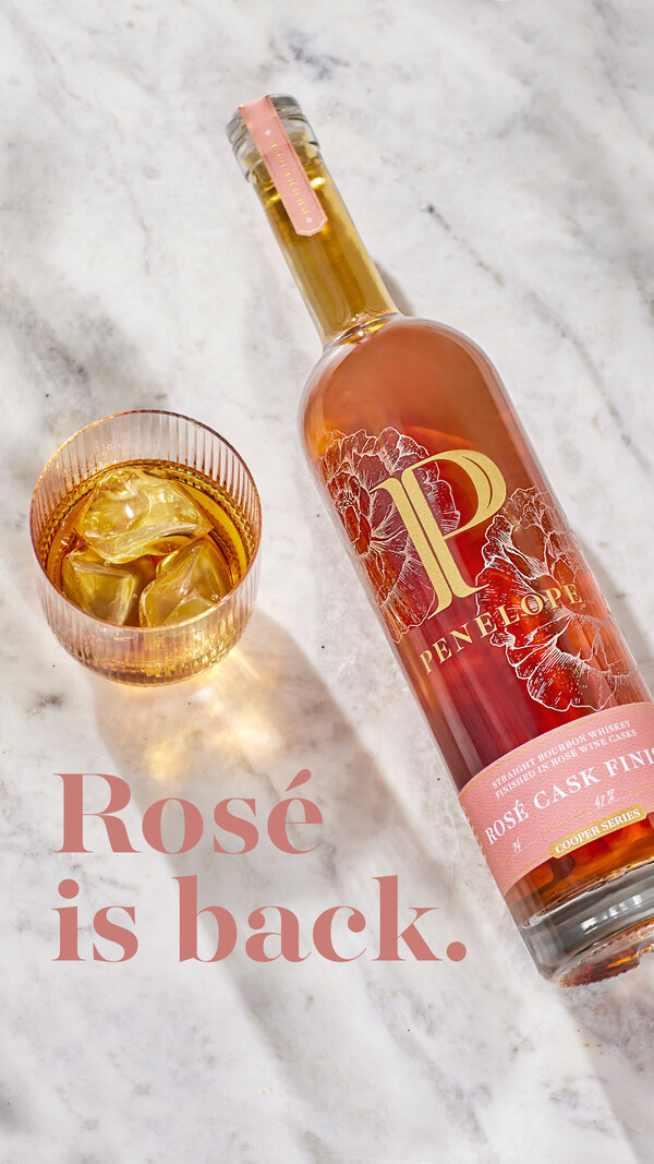 Penelope Bourbon introduces a new way to rosé all day, just in time for summer, with Penelope Rosé Cask Finish (Batch 8) available now in a limited allocation at a suggested retail price of $49.99 per 750mL bottle.