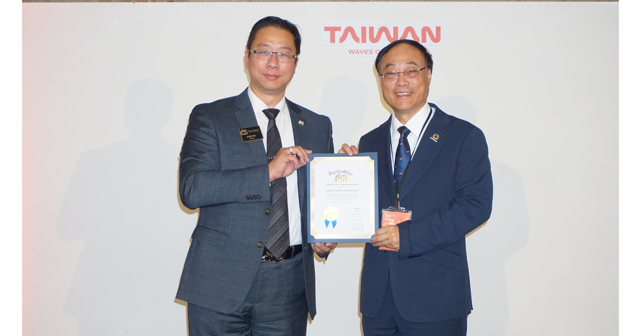 Director-General of the Taiwan Tourism Administration, Joe Y. Chou, Boosts U.S.-Taiwan Tourism Cooperation