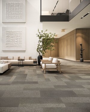 Layered Duality carpet tile, non-PVC plank and tile collection brings balance to commercial spaces