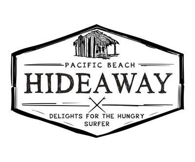 The black logo for hideaway.