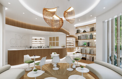 DNA Health & Wellness Abu Dhabi Clinic Lounge Area and Coffee Shop