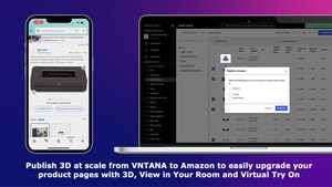 VNTANA Brings 3D Assets at Scale to Amazon.com as the first to integrate with Amazon's 3D publishing API