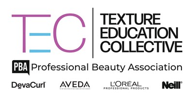 The Professional Beauty Association (PBA) and the Texture Education Collective (TEC) Logo