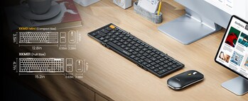 XKM01 Mini is ideal for users with limited workspace