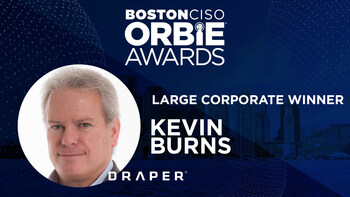 Large Corporate ORBIE Winner, Kevin Burns of Draper