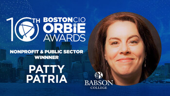 Nonprofit & Public Sector ORBIE Winner, Patty Patria of Babson College
