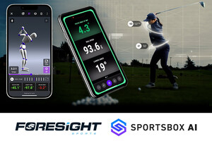 FORESIGHT SPORTS AND SPORTSBOX AI INDUSTRY-FIRST LAUNCH MONITOR TECHNOLOGY INTEGRATED WITH 3D MOTION SWING CAPTURE AVAILABLE NOW