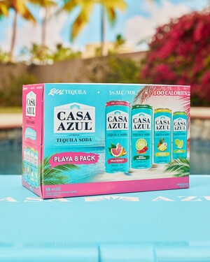 CASA AZUL ANNOUNCES PLAYA PACK WITH NEW TEQUILA SODA FLAVORS AND WELCOMES FOUR-TIME NATIONAL CHAMPION, ROB GRONKOWSKI, TO ITS ROSTER OF CELEBRITY INVESTORS