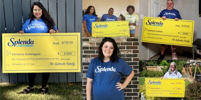 Splenda is proud to recognize its first recipients of "25 Families for 25 Years