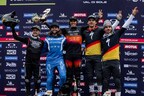 Monster Energy’s Amaury Pierron Takes First Place and Troy Brosnan Lands in Fourth Place at the UCI Downhill Mountain Bike World Cup in Val Di Sole, Italy (PRNewsfoto/Monster Energy)