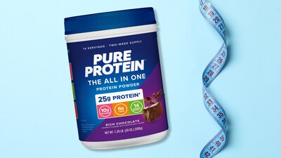 Pure Protein's new All In One Protein Powder supplies and simplifies consumers' daily nutrition in one simple scoop, making it perfect for people on GLP-1 weight loss medications/