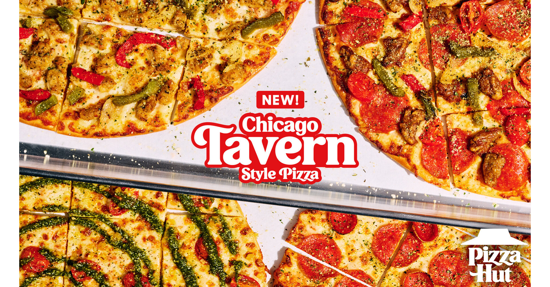 PIZZA HUT® UNVEILS NEW CHICAGO TAVERN-STYLE PIZZA AND TOPPINGS  TRANSFORMATION WITH BIGGEST TOPPINGS MENU OVERHAUL IN OVER A DECADE