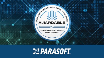 Parasoft earns "Awardable" status, recognized by the Chief Digital and Artificial Intelligence Office (CDAO) in the Tradewinds Solutions Marketplace.