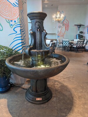 Fiore Stone Fountains Unveils Newest Fountain - The Courtyard Fleur De LIS Fountain
