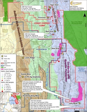NR24-06 Figure 1_Sully Property (CNW Group/Coast Copper Corp.)