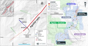 OUTCROP SILVER DRILLS HIGH-GRADE SILVER AT NEW AGUILAR VEIN, UNDERPINNING EXPANSION STRATEGY AT SANTA ANA