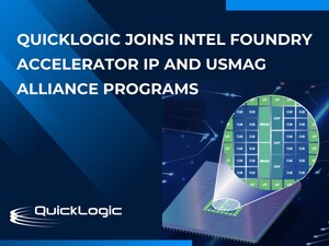 QuickLogic Joins Intel Foundry Accelerator IP and USMAG Alliance Programs