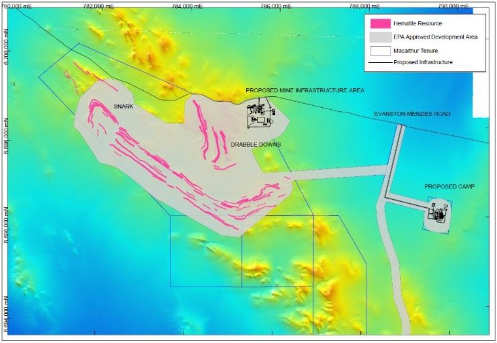 Figure 1: Macarthur’s Snark and Drabble Downs deposits at Ularring, Lake Giles in Western Australia (CNW Group/Macarthur Minerals Limited) Figure 1: Macarthur’s Snark and Drabble Downs deposits at Ularring, Lake Giles in Western Australia (CNW Group/Macarthur Minerals Limited)