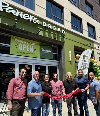 PR Restaurants' Team at Grand Opening of Panera Bread, 121 Brookline Ave. Boston