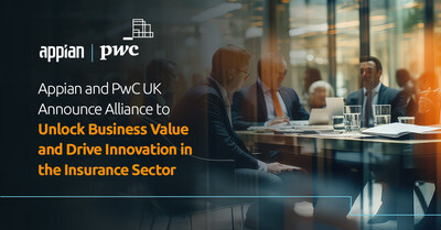 Appian and PwC UK announce alliance to unlock business value and drive innovation in the insurance sector.
