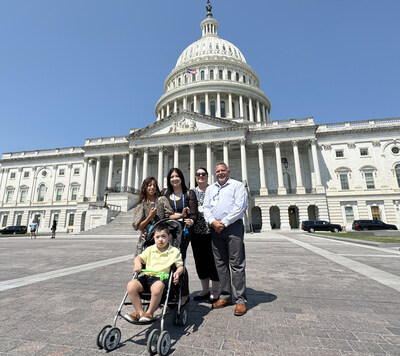 The Harper family, Tali, Alisha and Chase, with Alisha's parents, LuAnn and Fred Hieber, in front of the U.S. Capitol June 13, 2024.