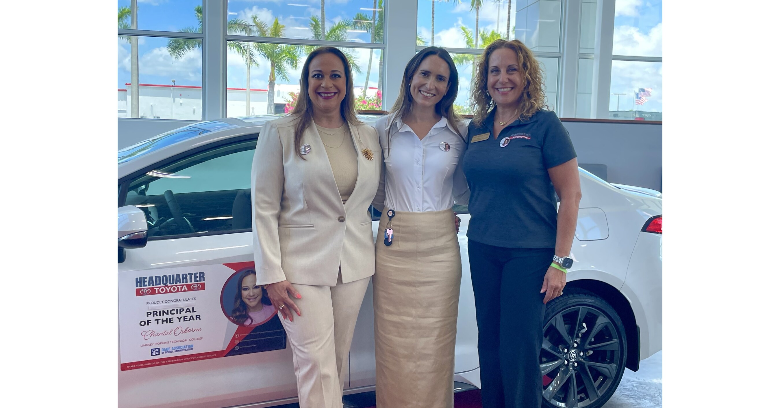 Read more about the article Chantal G. Osborne, Miami-Dade School Principal of the Year, receives new car from Toyota headquarters