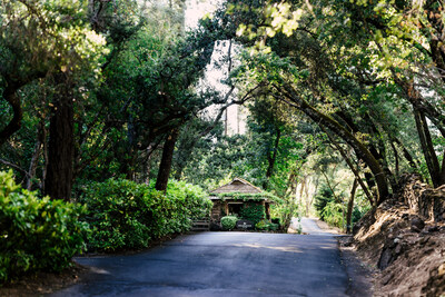 The entrance to Meadowood Napa Valley in St. Helena, California, home to Forum restaurant.