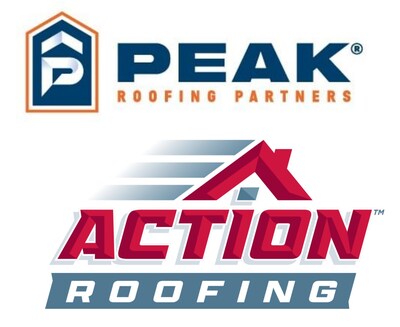 Peak Roofing Partners and Action Roofing Logos