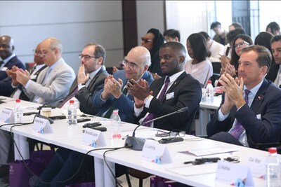 Senior diplomats of LAC countries attend a dialogue on China's investments in and the development of LAC countries at Tsinghua University in Beijing on June 18, 2024.