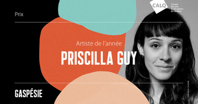 Priscilla Guy remporte le Prix du CALQ - Artiste de l'année en Gaspésie. photo : courtoisie. (Groupe CNW/Conseil des arts et des lettres du Québec)