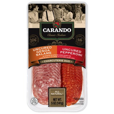 Carando® launches Premium All-Natural Dry Sausage line which includes three varieties – Italian Dry Salame, Pepperoni and Genoa Salame – along with a delicious duo pack of Genoa Salame and Pepperoni.