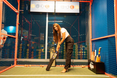 Sixes Guest ready to bat (PRNewsfoto/Sixes Social Cricket)