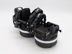 A close-up of a single EKTO VR robotic footwear unit, highlighting its intricate design and features for enhancing VR immersion.