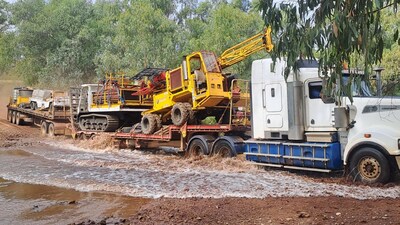 Figure 2: Drill rig mobilisation in Northeast Queensland (CNW Group/Laramide Resources Ltd.)