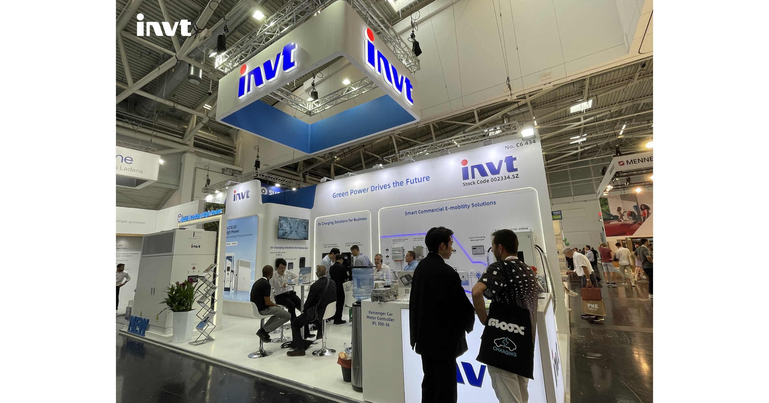 INVT E-mobility pr&eacute;sente ses derni&egrave;res innovations en mati&egrave;re de solutions de recharge et de groupe motopropulseur pour v&eacute;hicules &eacute;lectriques au salon Power2Drive 2024