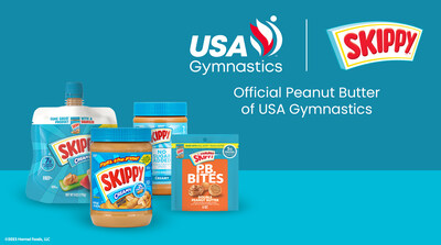 The SKIPPY® brand is the Official Peanut Putter partner of USA Gymnastics.