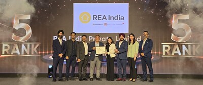 Team REA India Receiving Award at the GPTW Event in Mumbai